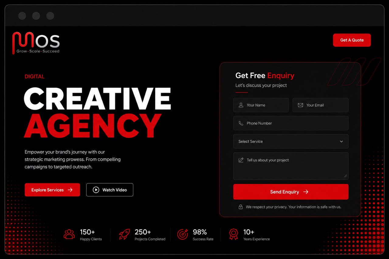 Landing page preview